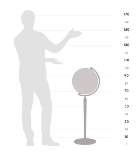Floorstanding globe Vasco Da Gama Zoffoli Apricot