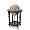 Elegance design bar globe Zoffoli on casters Noir