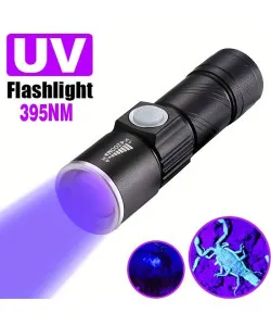 UV Ultra Violet LED Flashlight Blacklight Light 395 nM Inspection Lamp Torch