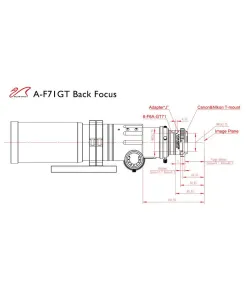 William Optics Apochromatic refractor AP 71/420 Gran Turismo GT 71 OTA