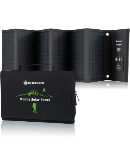 BRESSER mobiilne päikeseenergia laadija 40 vatti USB ja alalisvoolu väljundiga