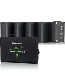 BRESSER mobiilne päikeselaadija 60 W USB ja alalisvoolu väljundiga