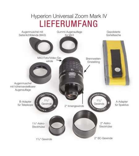 Окуляр Baader Hyperion Universal Mark IV 2", 8-24 мм с зумом
