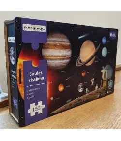 Päikesesüsteem. Interaktiivne puidust pusle Läti