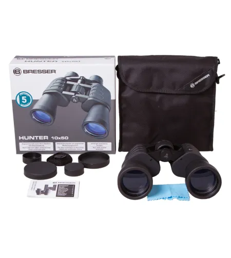 Bresser Hunter 10x50 Compact Porro Prism Waterproof Binoculars