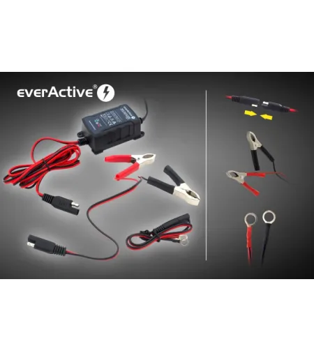 EverActive CBC-1 6V / 12V 1000mA fully automatic battery charger up to 1.1Ah + (boat, yach