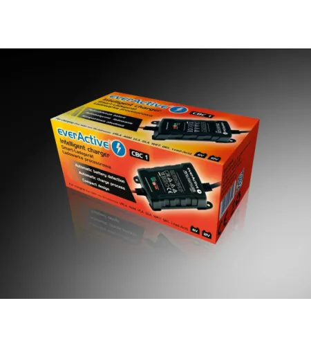 EverActive CBC-1 6V / 12V 1000mA fully automatic battery charger up to 1.1Ah + (boat, yach