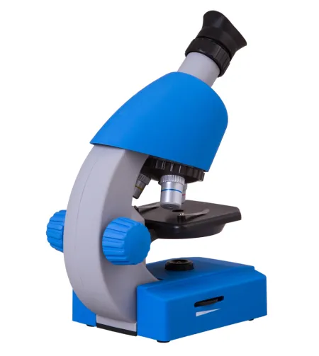 Microscope, Bresser Juniors 40x-640x BLUE with experiment kit, with phone adaptor