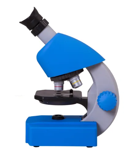 Microscope, Bresser Juniors 40x-640x BLUE with experiment kit, with phone adaptor