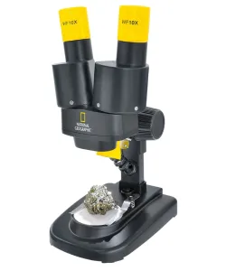 Stereomikroskoop National Geographic 20x mineraalproovidega
