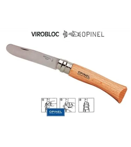 KNIFE OPINEL BLISTER ROUND ENDED NR 7