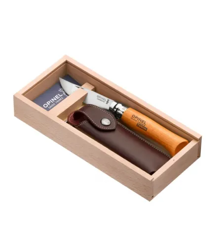 KNIFE OPINEL CLASSIC NR 8 CARBON GIFT BOX