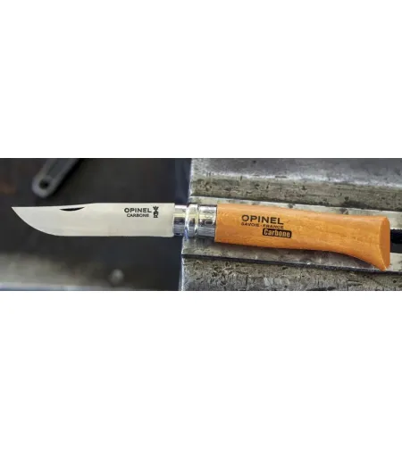 KNIFE OPINEL CLASSIC NR 8 CARBON GIFT BOX
