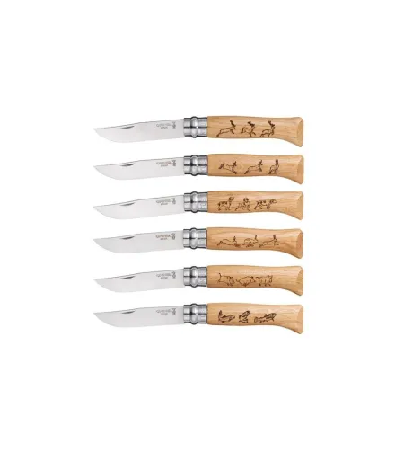KNIFE OPINEL STAINLESS STEEL NR 8 ANIMAL (BOAR)