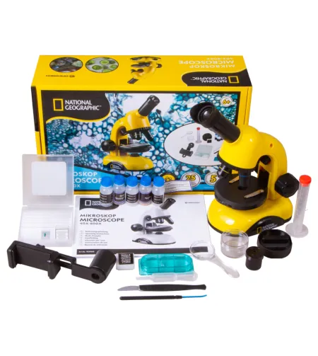 Mikroskoobikomplekt üliõpilastele National Geographic Biolux 40x-800x