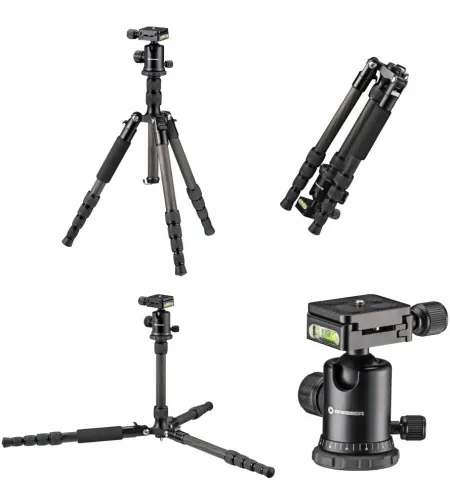 Carbon photo tripod Bresser BR-2504X8C-B1  >10 kg, 25 - 165 cm
