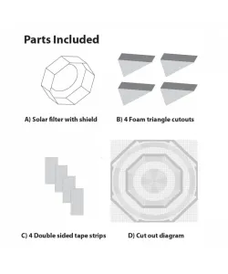 Telescope Solar Filter EXPLORE SCIENTIFIC for 200-280mm