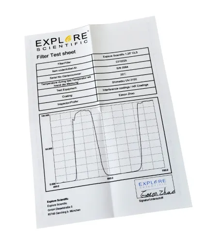 Udufilter EXPLORE SCIENTIFIC 1.25" CLS