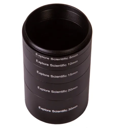 Ring Set Explore Scientific Extension  M48X0.75 - 5 pieces (30, 20, 15, 10 and 5 mm)