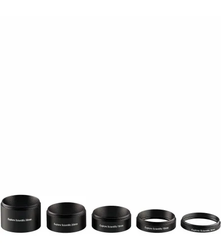 Ring Set Explore Scientific Extension  M48X0.75 - 5 pieces (30, 20, 15, 10 and 5 mm)