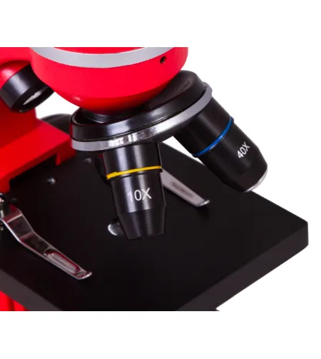 Mikroskoop Bresser Junior Biolux SEL 40–1600x, punane
