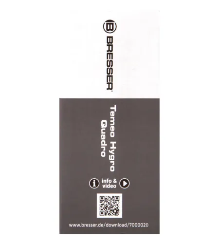 Bresser Temeo Hygro Quadro Ilmajaam, valge