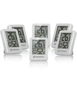 BRESSER Temeo Hygro Indicator 6 предметов набор термо-/гигрометр белый