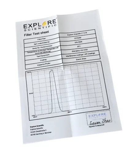 Udufilter O-III 12nm, 2", EXPLORE SCIENTIFIC
