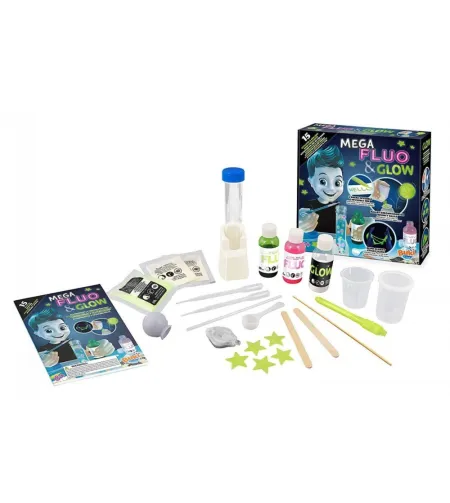 Experiment kit, Buki, Mega Fluo & Glow