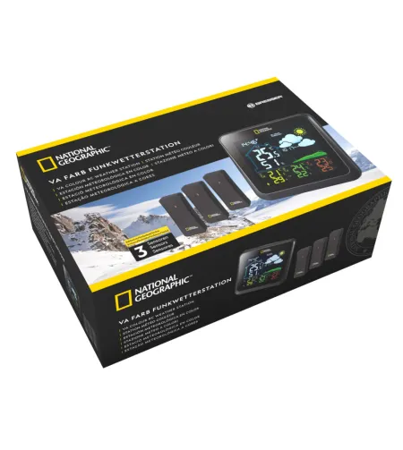 3 anduriga ilmajaam, värviline LCD-ekraan, NATIONAL GEOGRAPHIC
