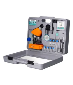 Microscope 40x-640x with Accessories and Hard box, BRESSER Junior