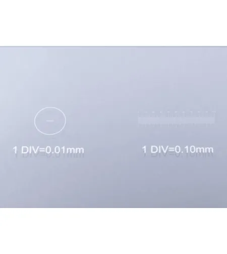 Blank Slide with 0.1 & 0.01mm micrometer BRESSER