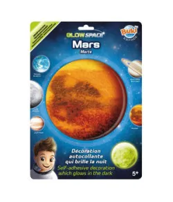 Phosphorescent sticker 3D Planet - Mars, Buki
