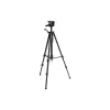 Aluminium tripod with tilt head, black, Omegon