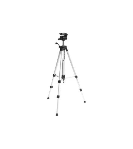 Aluminium tripod with tilt head, silver, Omegon