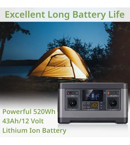 BRESSER kaasaskantav elektrijaam 500 Watt