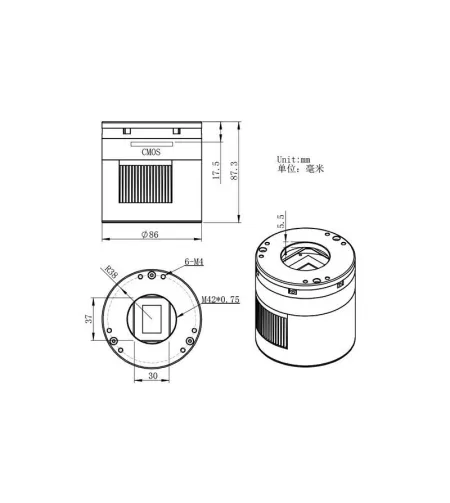 Телескоп камера ASI 071 MC Pro Color, ZWO