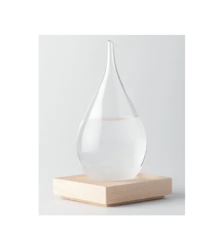 AstroMedia Weather station Fitzroy drop-shaped storm glass (big)