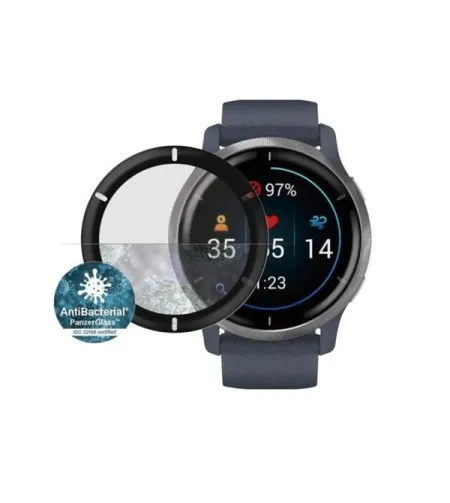 PanzerGlass Garmin Venu 2/Vivoactive 4, Black AB