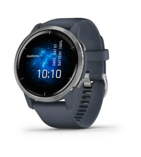 Venu 2, GPS, Wi-Fi, Blue Granite + Passivated, WW