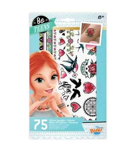 75 wash-off tattoos - Coloured, Buki
