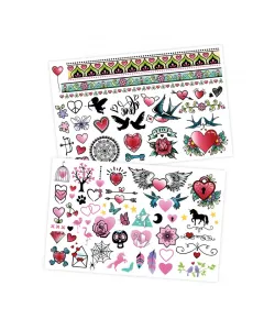 75 wash-off tattoos - Coloured, Buki