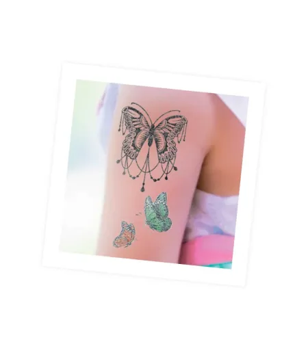 75 wash-off tattoos - Glitter, Buki