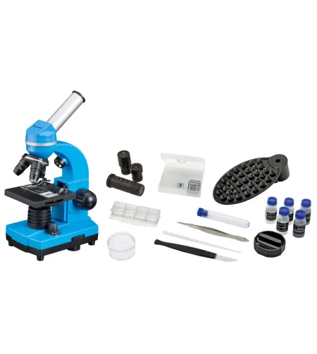 Microscope Bresser Junior Biolux SEL 40–1600x, blue