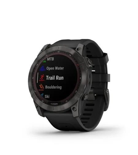 fenix 7X Sapph Sol Carbon Gray DLC Ti w/Black Band EMEA