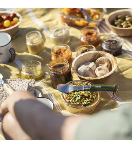 Picnic set - fork and spoon for knife Nr. 8, Opinel