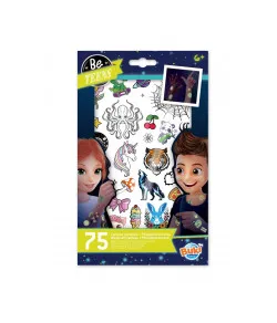 75 wash-off tattoos - phosphorescent, Buki