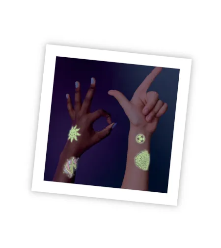 75 wash-off tattoos - phosphorescent, Buki