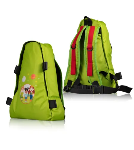 Телескоп-рефрактор BRESSER JUNIOR 70/400 с рюкзаком, зеленый