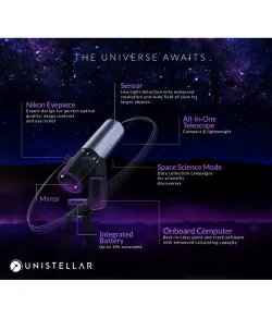 Unistellar nutikas teleskoop N 114/450 eVscope 2 + seljakott